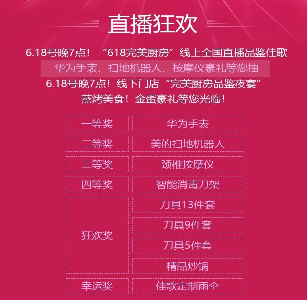 618完美廚房，超值好價帶走佳歌高品質(zhì)廚房八件套！