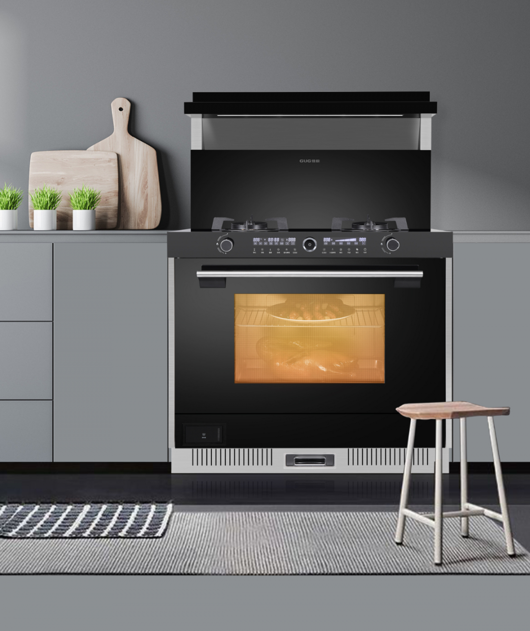 烤箱清潔太復(fù)雜？佳歌蒸烤一體集成灶幫你減負(fù)！