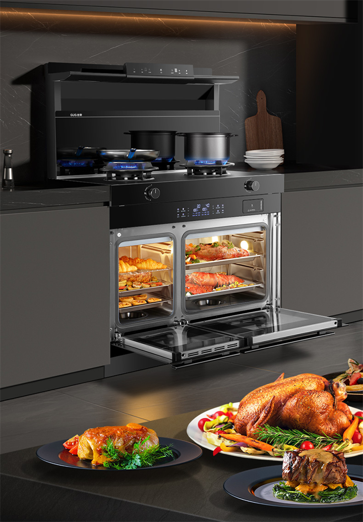 佳歌雙蒸一烤集成灶，提升您的廚房幸福感！