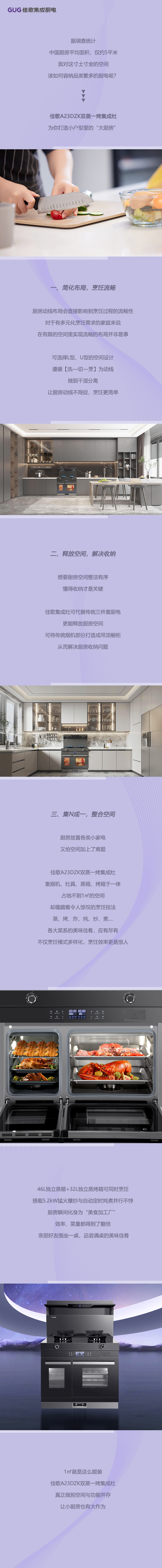 1㎡空間的奇跡：集成灶讓小戶型廚房功能俱全